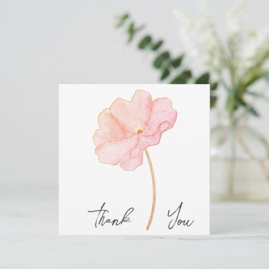 Bruiloft of douche Dank u kaarten (Staand voorkant)