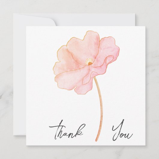 Bruiloft of douche Dank u kaarten (Voorkant)