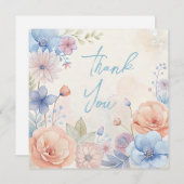 Bruiloft of douche Dank u kaarten (Voorkant / Achterkant)