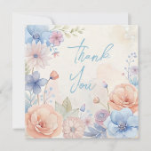 Bruiloft of douche Dank u kaarten (Voorkant)