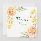 Bruiloft of douche Dank u kaarten (Voorkant)