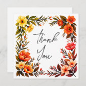 Bruiloft of douche Dank u kaarten (Voorkant / Achterkant)