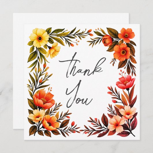 Bruiloft of douche Dank u kaarten (Voorkant / Achterkant)