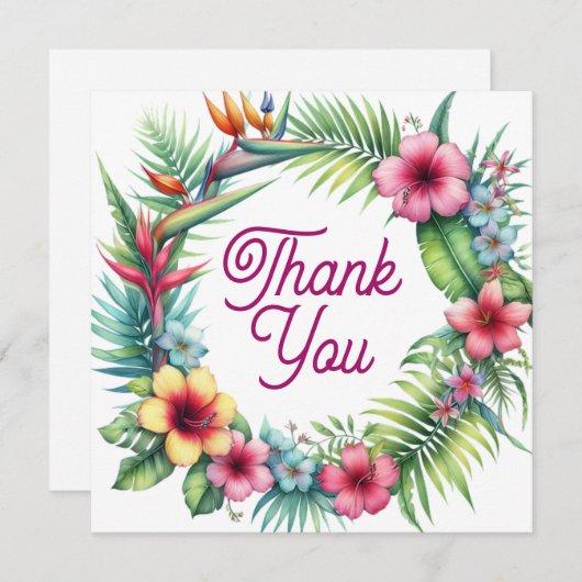 Bruiloft of douche Dank u kaarten (Voorkant / Achterkant)