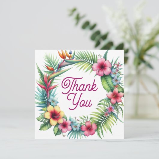 Bruiloft of douche Dank u kaarten (Staand voorkant)