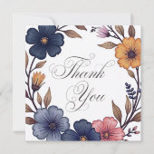 Bruiloft of douche Dank u kaarten (Voorkant)