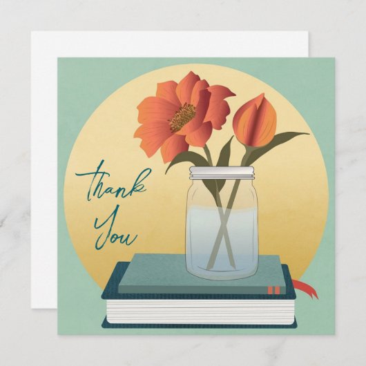 Bruiloft of douche Dank u kaarten (Voorkant / Achterkant)