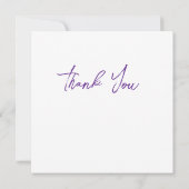 Bruiloft of douche Dank u kaarten (Achterkant)