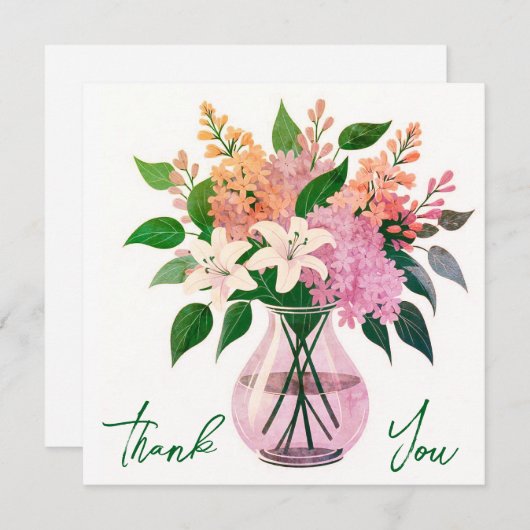 Bruiloft of douche Dank u kaarten (Voorkant / Achterkant)