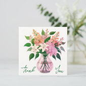 Bruiloft of douche Dank u kaarten (Staand voorkant)