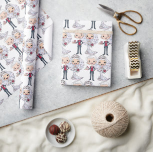 Bruiloft of Huwelijk Cadeaupapier