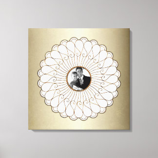 Bruiloft of Jubileum aangepaste foto gepersonalise Canvas Afdruk