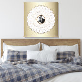 Bruiloft of Jubileum aangepaste foto gepersonalise Canvas Afdruk (Insitu (Slaapkamer))