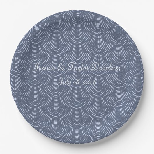 Bruiloft of jubileum papieren bordje (Voorkant)
