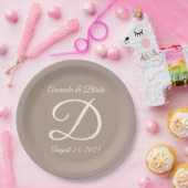 Bruiloft of jubileum papieren bordje (Feest)