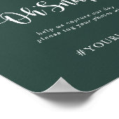 Bruiloft Oh Snap Rustieke String Lights Groen Poster (Hoek)