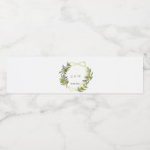 Bruiloft Olive Personaliseren Waterfles Etiket (Enkel label)
