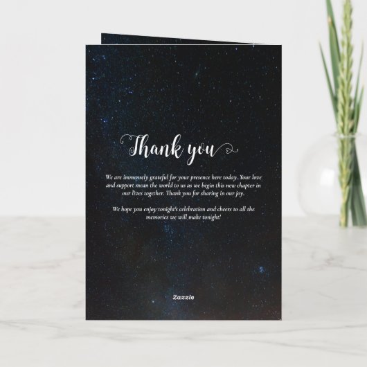 Bruiloft onder de sterren aan de nachthemel programma (Achterkant)