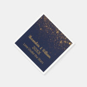 Bruiloft onder de sterren Save the Date Uitnodigin Servet (Hoek)