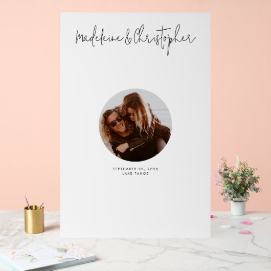 Bruiloft ondertekening Gastenboek Alternatieve fot Acryl Bord (Huwelijk)