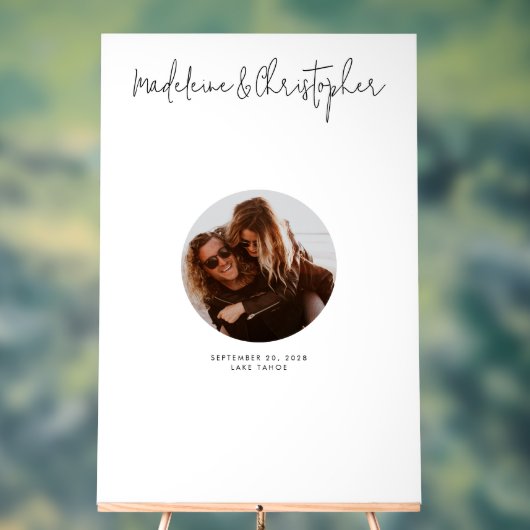 Bruiloft ondertekening Gastenboek Alternatieve fot Acryl Bord (Neutraal)