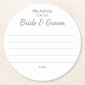 Bruiloft Onderzetters (Voorkant)