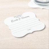 Bruiloft Onderzetters (Gekanteld)