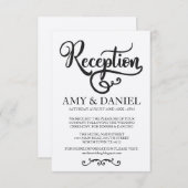 Bruiloft Ontvangstkaarten met Landelijke Uitstrali Kaart (Voorkant / Achterkant)