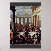 bruiloft op Cana door Ricci Sebastiano Poster (Voorkant)