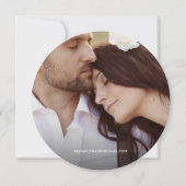 Bruiloft op het platteland Aangepaste foto Houten  Kaart (Achterkant)