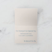 Bruiloft op het strand met golven Bedankt (Binnen)