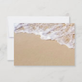Bruiloft op het strand RSVP bijlage kaart (Achterkant)