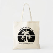 Bruiloft op het strand voor vrijgezellenfeest brui tote bag (Voorkant)
