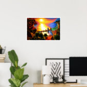 bruiloft op Malaga Cove Poster (Thuiskantoor)