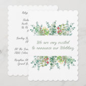 Bruiloft Opwinding Uitnodiging (Voorkant / Achterkant)