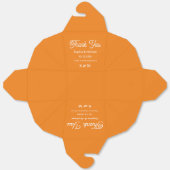 Bruiloft Oranje Herfst bruid bruidegom Bedankdoosjes (Ongevouwen)