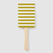 Bruiloft Orde van Evenementen Tijdlijn Schema Goud Handwaaier (Achterkant)