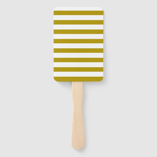 Bruiloft Orde van Evenementen Tijdlijn Schema Goud Handwaaier (Achterkant)