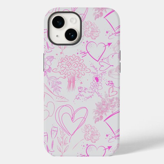 Bruiloft ornamenten patroon 02 Case-Mate iPhone case (Achterkant)