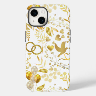 Bruiloft ornamenten patroon in Gold 02 Case-Mate iPhone 14 Hoesje