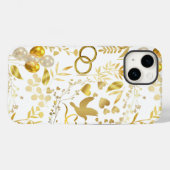 Bruiloft ornamenten patroon in Gold 02 Case-Mate iPhone Case (Achterkant (horizontaal))