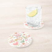 Bruiloft ornamenten patroon zandsteen onderzetter (Zijkant)