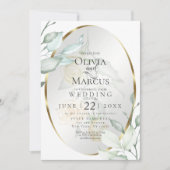 Bruiloft | Ovale Waterverf Ivory Yellow Blush Roze Kaart (Voorkant)