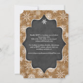 Bruiloft | overlapping | Snowflakes | Chalkboard I Kaart (Achterkant)