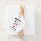 Bruiloft Paar Dank u voor de komende bruiloft Bedankjes Labels (In situ)