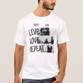 Bruiloft paar foto film poster t-shirt (Voorkant)