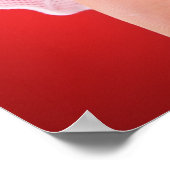 Bruiloft paar gemaakt door vingers, leuk schattig  poster (Hoek)