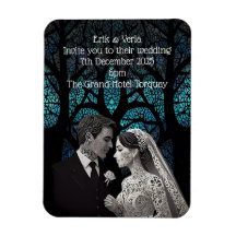 Bruiloft Paar gemaakt van papier op blauwe boom va