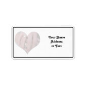 Bruiloft paar handen samen in hart etiket (Voorkant)