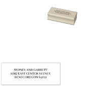 Bruiloft paar retour adres Rubber stempel (Gestempeld)